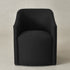 Rafa Performance Dining Chair with Casters – Padded Dining Chair with Arms | Chairs for Formal Dining Room | Kinwell Furniture | Soft Performance Fabric